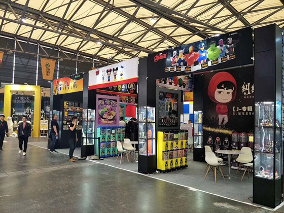 魔層展示柜|玩具展會(huì)便攜式展臺應(yīng)用方案（上海時(shí)利玩具有限公司）